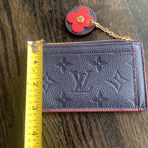 Louis Vuitton Empreinte Blooming Flowers Card Case Key Case Wallet Marine Rouge - Picture 14 of 16